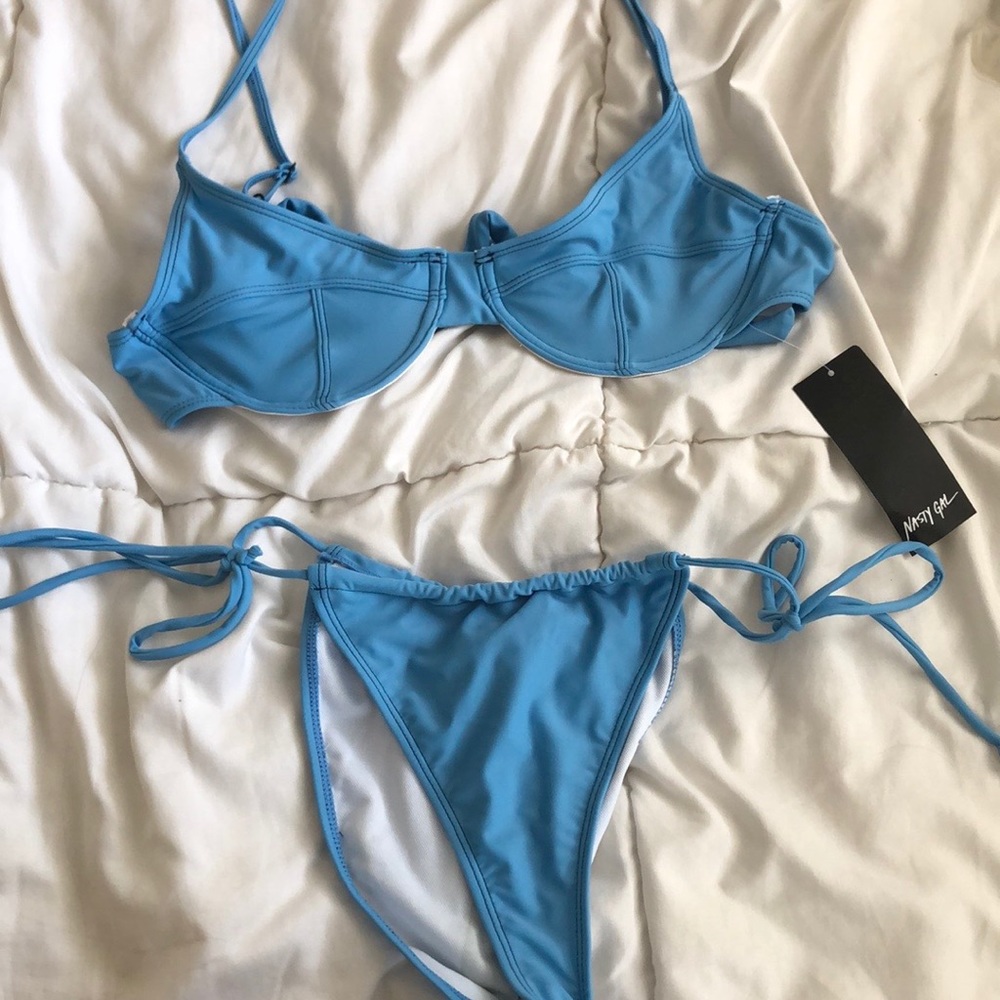 Nasty Gal Blue Bikini